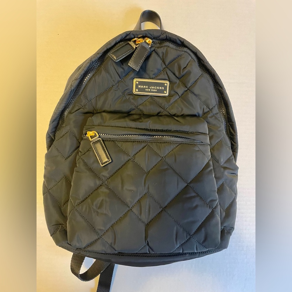 Marc Jacobs black quilted backpack nwot